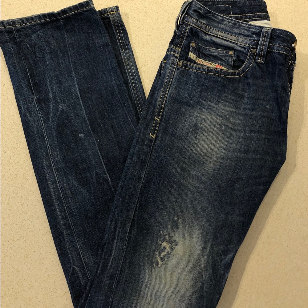 New Diesel Dark Wash Thavar Skinny Jeans